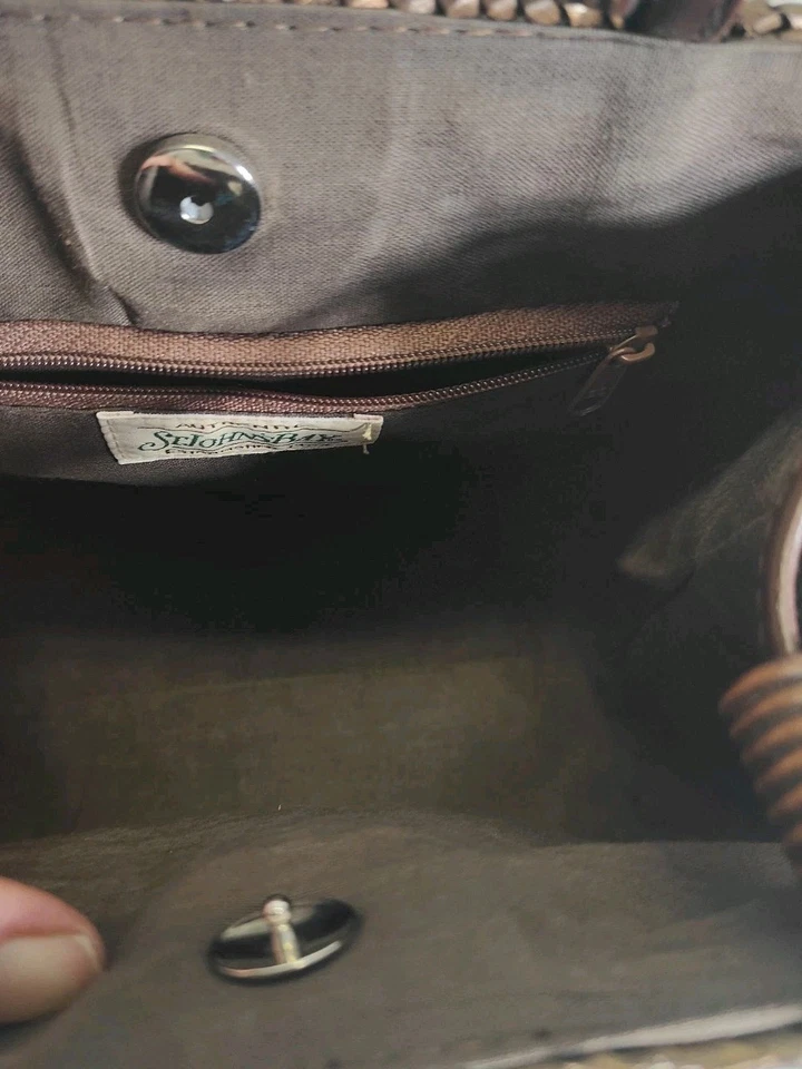 Bolsa de ombro St Johns Bay bronze palha 8,5x10" - Imagem 3 de 4