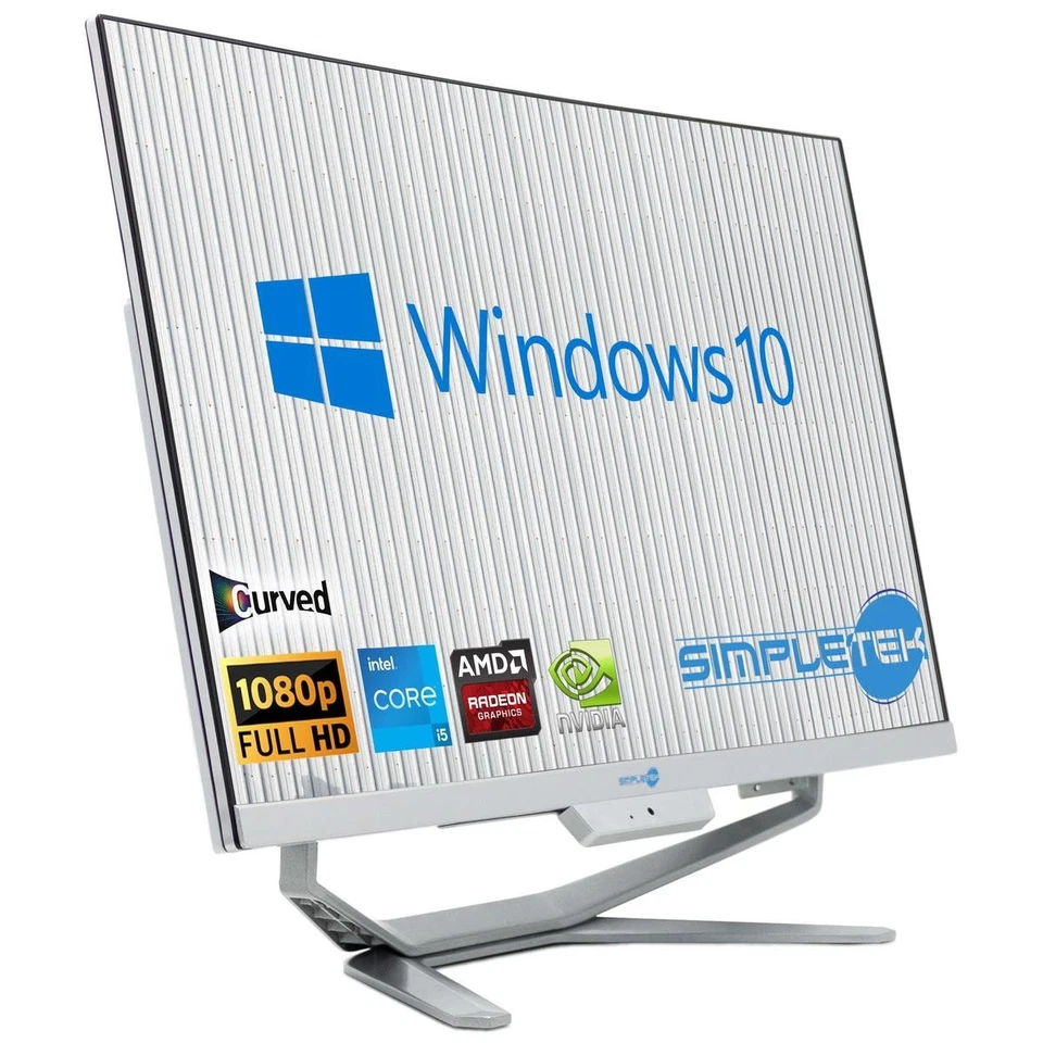 All In One I5 8Th Gen 24" Curved Win 10 Ram 8Gb Ssd 120Gb Desktop Editing Gaming - Image 2 of 4