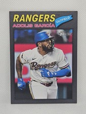 2026 Topps Heritage DARK GRAY BORDER #384 Adolis Garcia Texas Rangers
