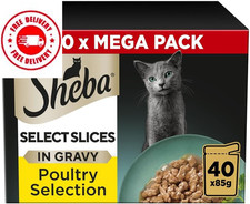 Select Slices Cat Wet Food - Poultry Selection in Gravy - 40X85G (Pack of 1) 4.46 per kilo