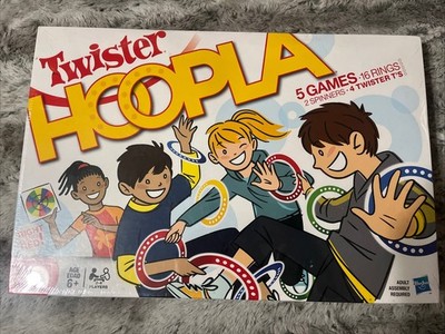 Twister Hoopla Game Hasbro Kids Board Skills Action 5 Games Factory Sealed 2009