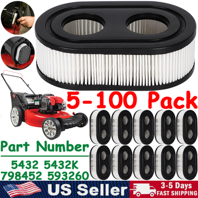 #ad Lot Air Filter Replacement 798452 593260 5432k For Briggs amp; Stratton Lawn Mower $71.99
