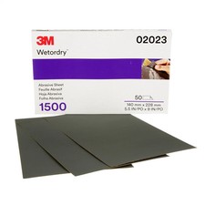 3m 02023 2023 Wet Dry Sand Paper Abrasive Blend Paint Buff 1500 Grit 50ct 3m 02023 2023 Wet Dry Sand Paper Abrasive Blend Paint Buff 1500 Grit 50ct