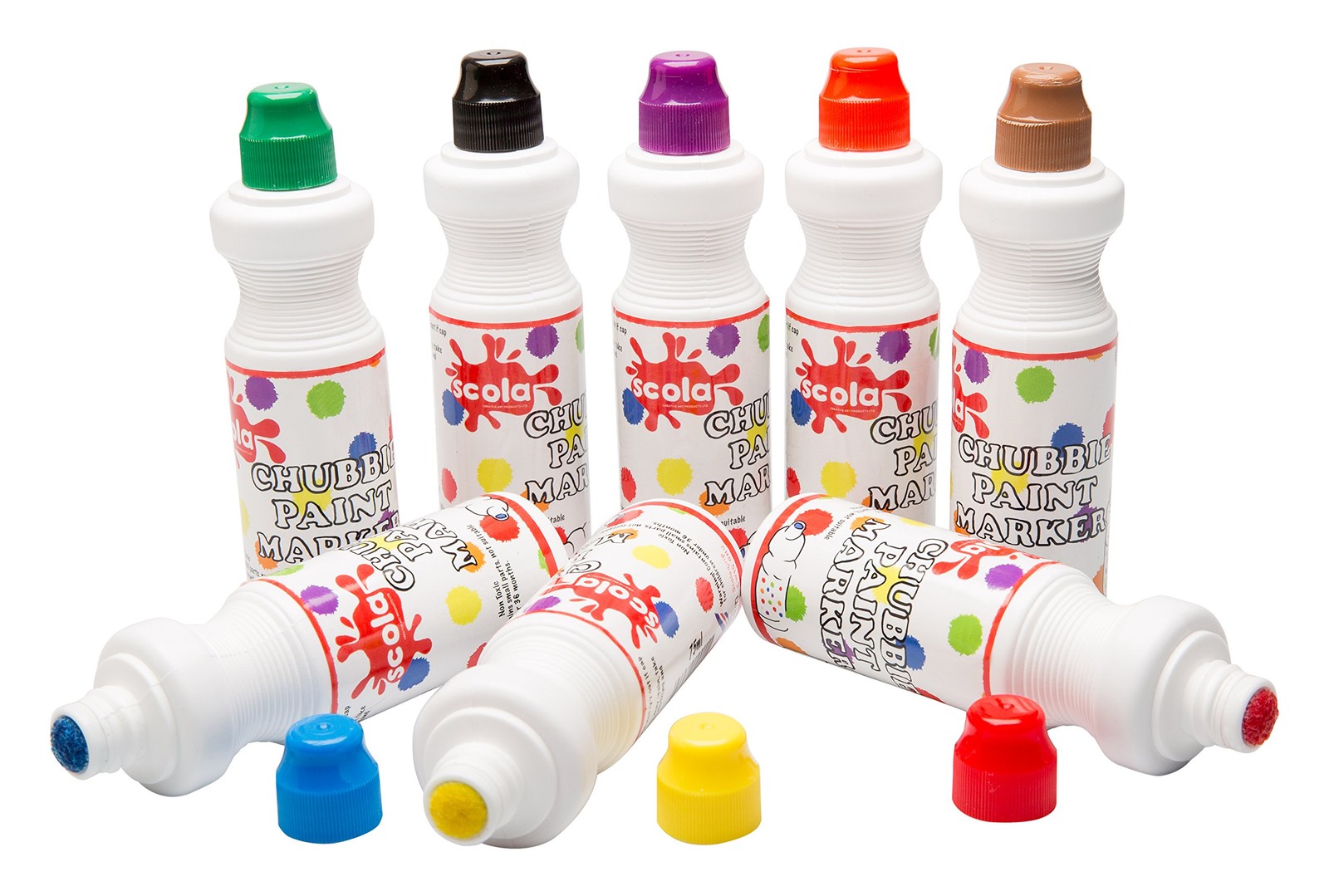 Marqueurs de peinture Chubbi feutres acryliques multi-supports 8 pièces