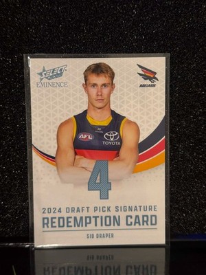 2025 AFL Select Eminence Draft Pick Signature Redemption PLATINUM Sid Draper /40