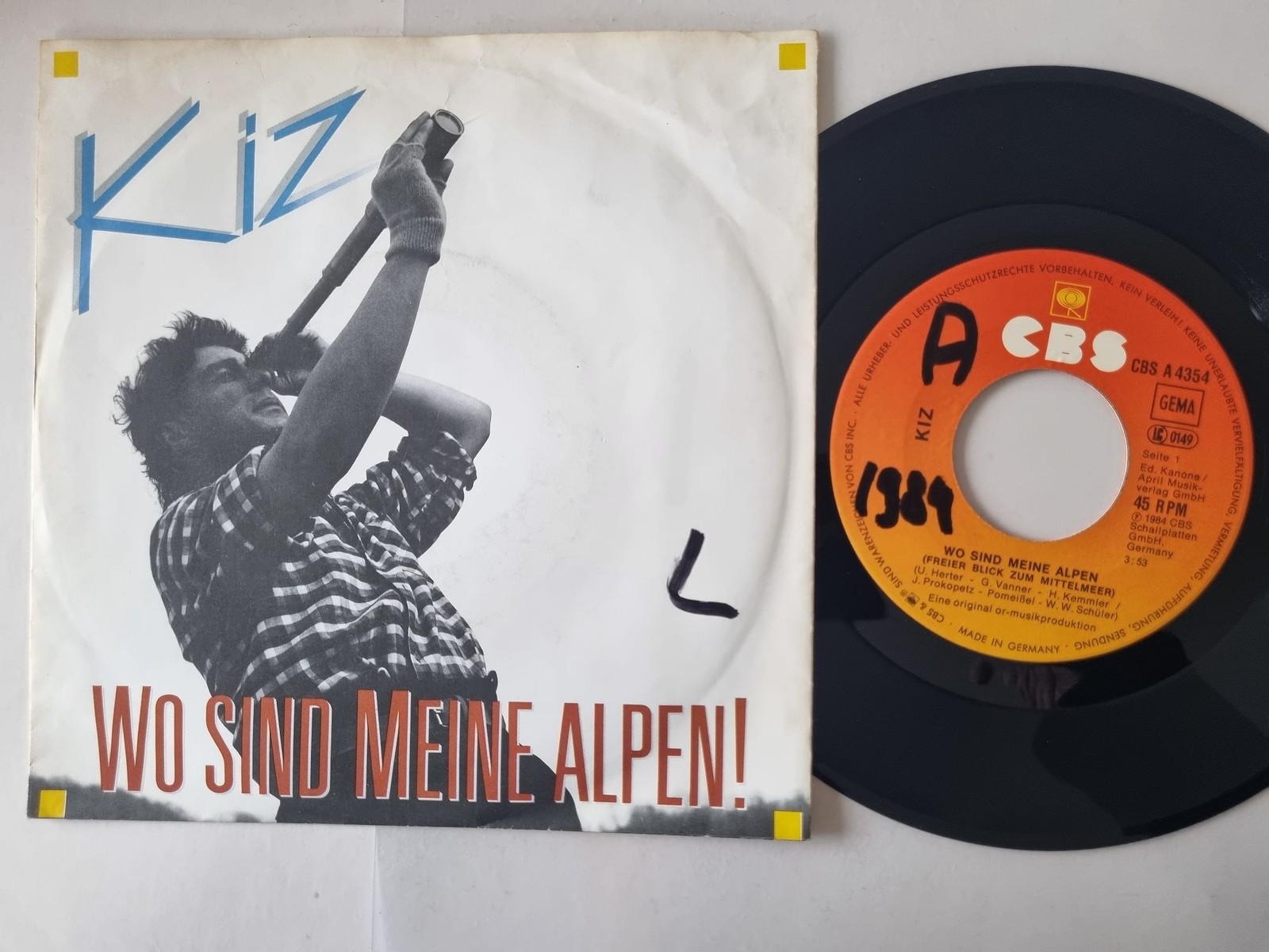 Kiz - Wo sind Meine Alpen! 7'' Vinyl Germany