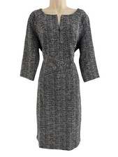 New Tweed Zip 3/4 Sleeves Sheath Dress Size XXL 2X Office Career All-Season Work
