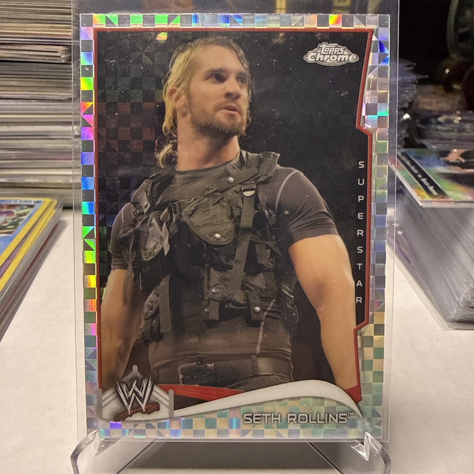 2014 Topps Chrome WWE X-Fractor Seth Rollins #46