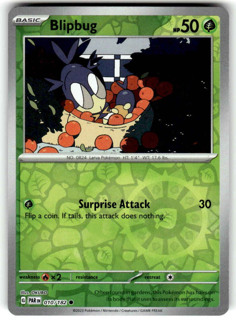 Blipbug Reverse Holo Common SV04: Paradox Rift 010/182 NM