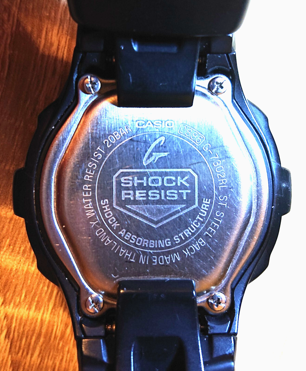 RARE Casio G-Shock G-7302RL Five Rings 2895. Working