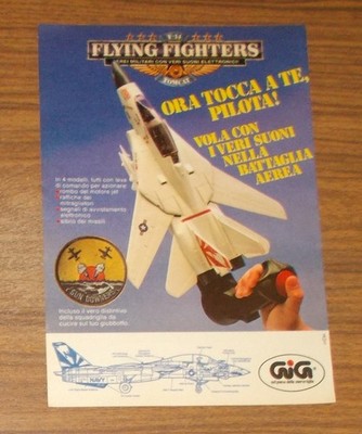 Seltene Werbung Hasbro FLYING FIGHTERS F-14 Tomcat 1990