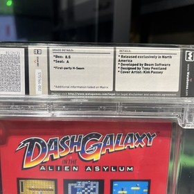 Dash Galaxy in the Alien Asylum - WATA 8.5 A Sealed (NES 1990)