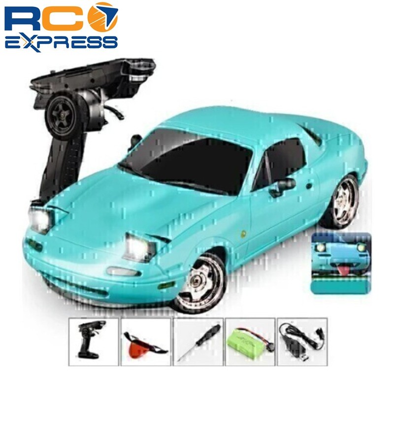 【たけし】５点セット Imex Model Company 1/18 Scale RWD RC Drift Car Mazda MX-5 Teal