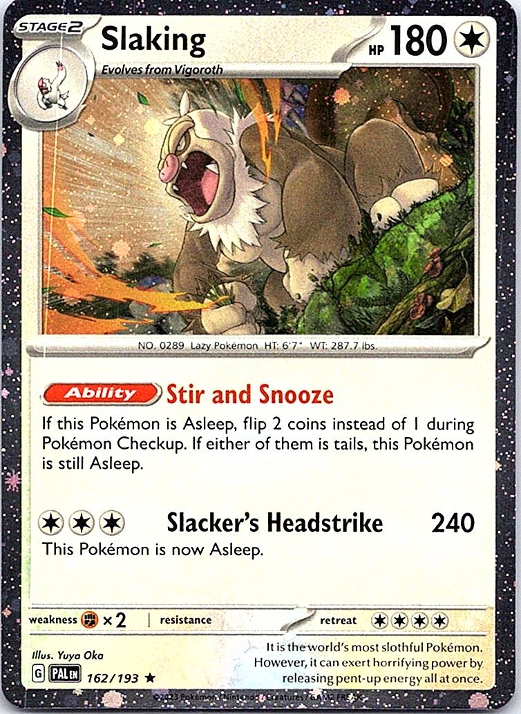 Slaking (Cosmos Holo) Holo Rare Miscellaneous Cards & Products 162/193 NM