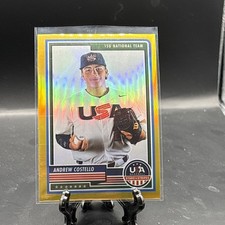 2023  USA Stars & Stripes Andrew Costello Gold Prizm #10/10
