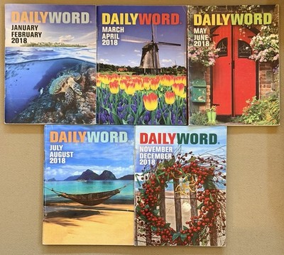 Daily Word - Jan/Feb, Mar/April, May/Jun, Jul/Aug, Nov/Dec 2018 -Lot of 5 Issues