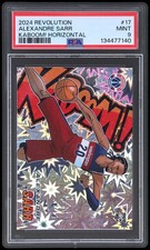 2024-25 Panini Revolution Alexandre Sarr #17 PSA 9 Kaboom! Horizontal Basketball