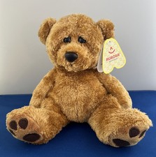 New With Tag AURORA Plush WOE 7  Teddy Bear Soft Aurora Gift of Smiles Brown