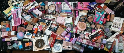 #ad #ad 100 Piece Mixed Makeup Lot: Revlon Almay Covergirl ELF NYX Loreal READ $137.95