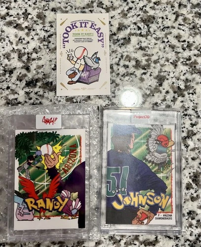 TP70 Topps Project 70 Randy Johnson 299 ERMSY Companion Card Set POKEMON Homage