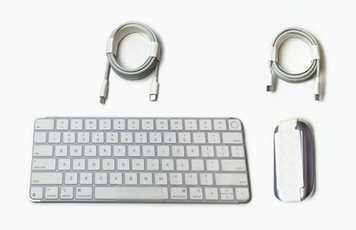 New Apple Magic Keyboard w/Touch ID A3118 + Magic Mouse A3204 USBC Bundle Purple