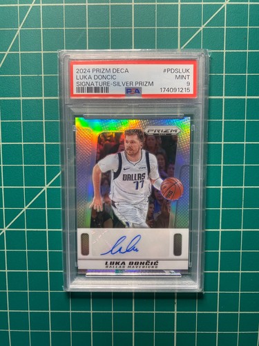 2024 PANINI PRIZM DECA SIGNATURES LUKA DONCIC PSA 9