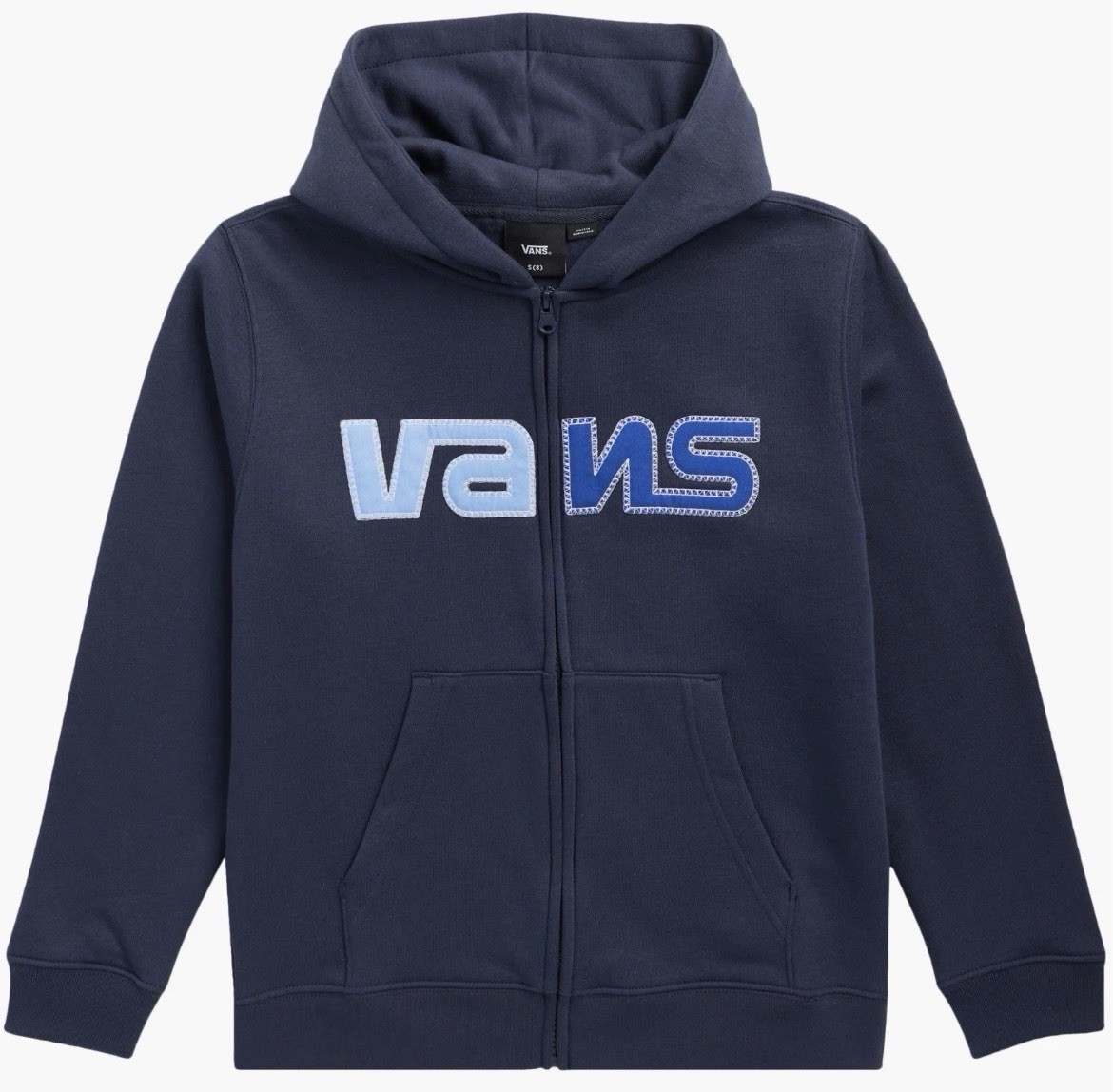 New Kids Youth Boys S Vans Constant Full Zip Hoodie Jacket Parisian Night NWT