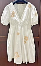 New MADEWELL Annamarie Dress Women Small Size 4 Boho Cotton Flower Hippie