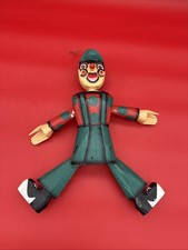 Folk Art VINTAGE PAINTED WOOD MARIONETTE PUPPET Pinocchio 14-1/2 Inch