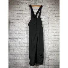 SkiGear Men's Overall/Bib Snow Pants, black Medium Adjustable straps 