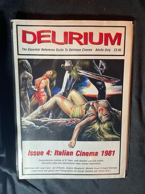 VINTAGE MAGAZINE DELIRIUM #4 HORROR B-MOVIES EXPLOITATION SCI-FI ITALIAN CINEMA