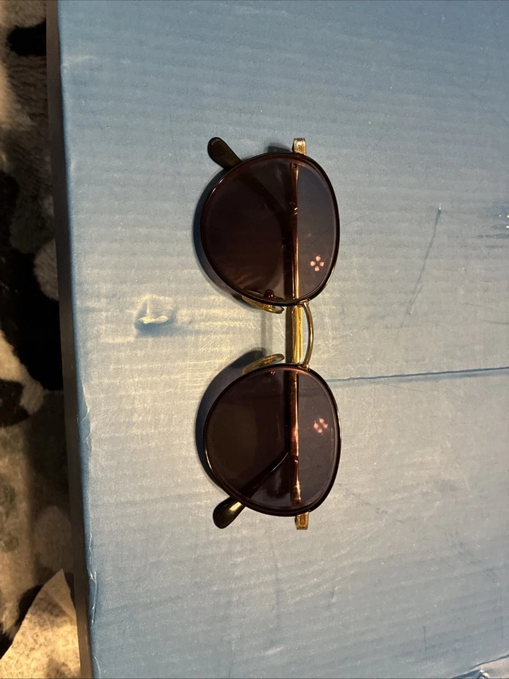 Vintage Vogue VO3117 354 Rose Gold Metal Oval Sunglasses Italy - Image 2 of 4