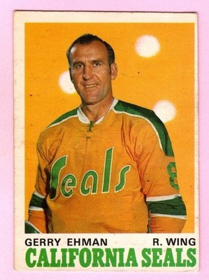 1970-71 O-Pee-Chee Hockey Gerry Ehman #187 California Seals- See Pics