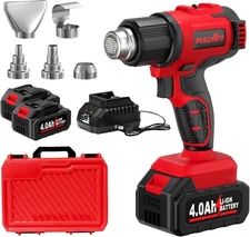 Cordless Heat Gun, Max 1022°F (550°C) Fast Heating, Lightweight Hot Air Gun Kit
