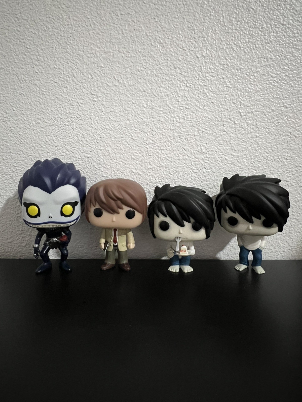 Death Note Funko Pop! Lot. L With Cake 219, L 218, Ryuk 217, Light 216