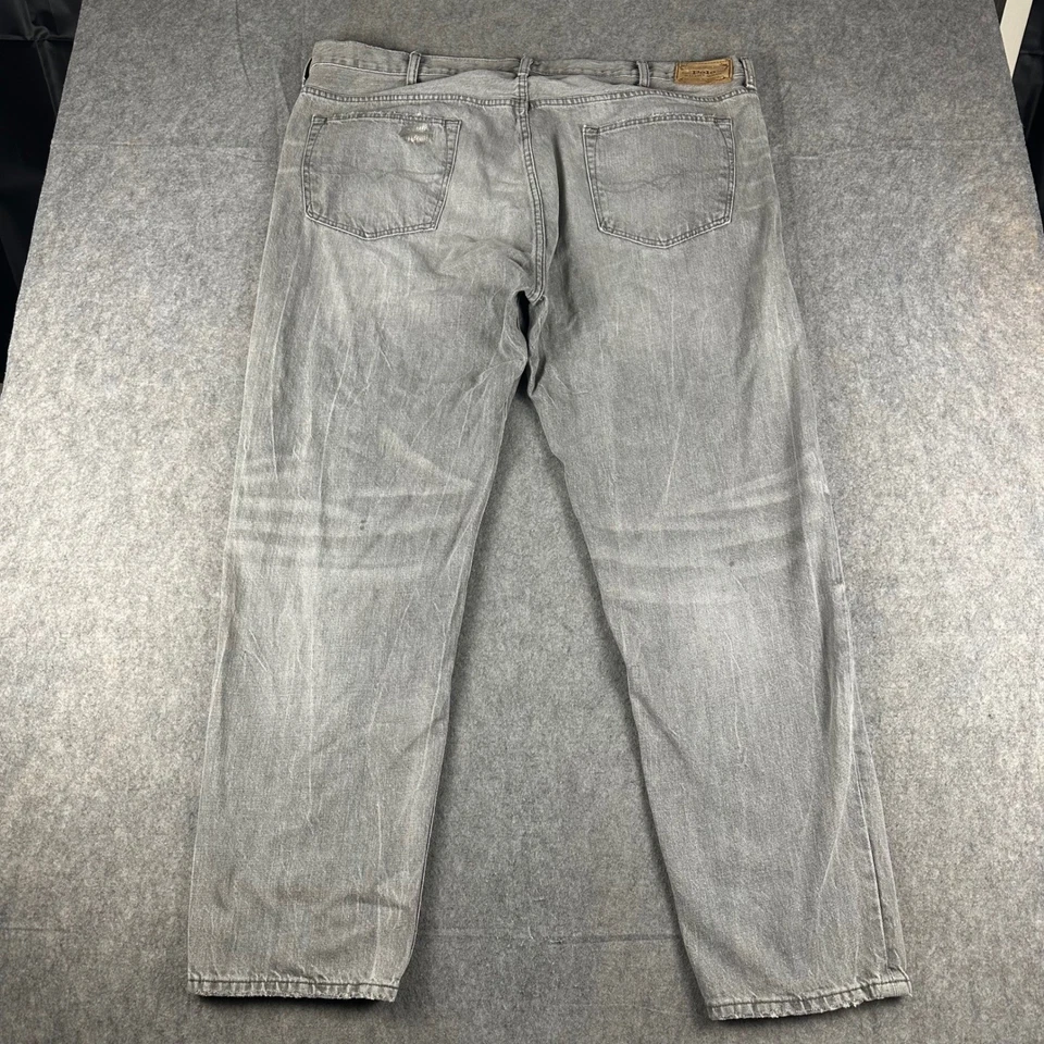 Polo Ralph Lauren Men Gray Distressed Straight Leg Jeans Size 44B Denim 45x32 - Image 3 of 4