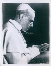 1957 Pope Pius Xii Coronation Anniversary Vatican City Italy Religious Photo 7X9