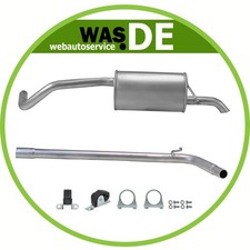 Endschalldämpfer + Rohr Seat Ibiza III/IV & Skoda Fabia II & VW Polo 1.2