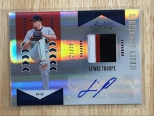 2020 Absolute Jersey Signatures Patch Auto Lewis Thorpe Auto 20/49 Minnesota