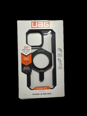 UAG Plasma XTE Case with MagSafe & kickstand for iPhone 16 Pro Max Clear Black