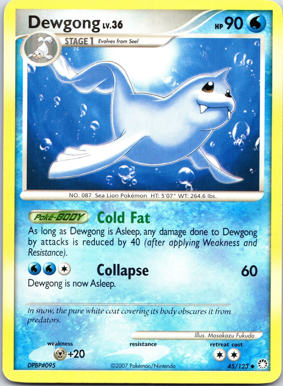 Dewgong 45/123 Uncommon Mysterious Treasures Near Mint - LP