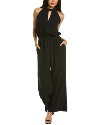 Max Studio Stretch Crepe Jumpsuit XL Black New With Tags Elegant Summer Style