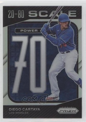 2023 Panini Prizm 20-80 Scale Silver Prizm Diego Cartaya #SC10 0c2