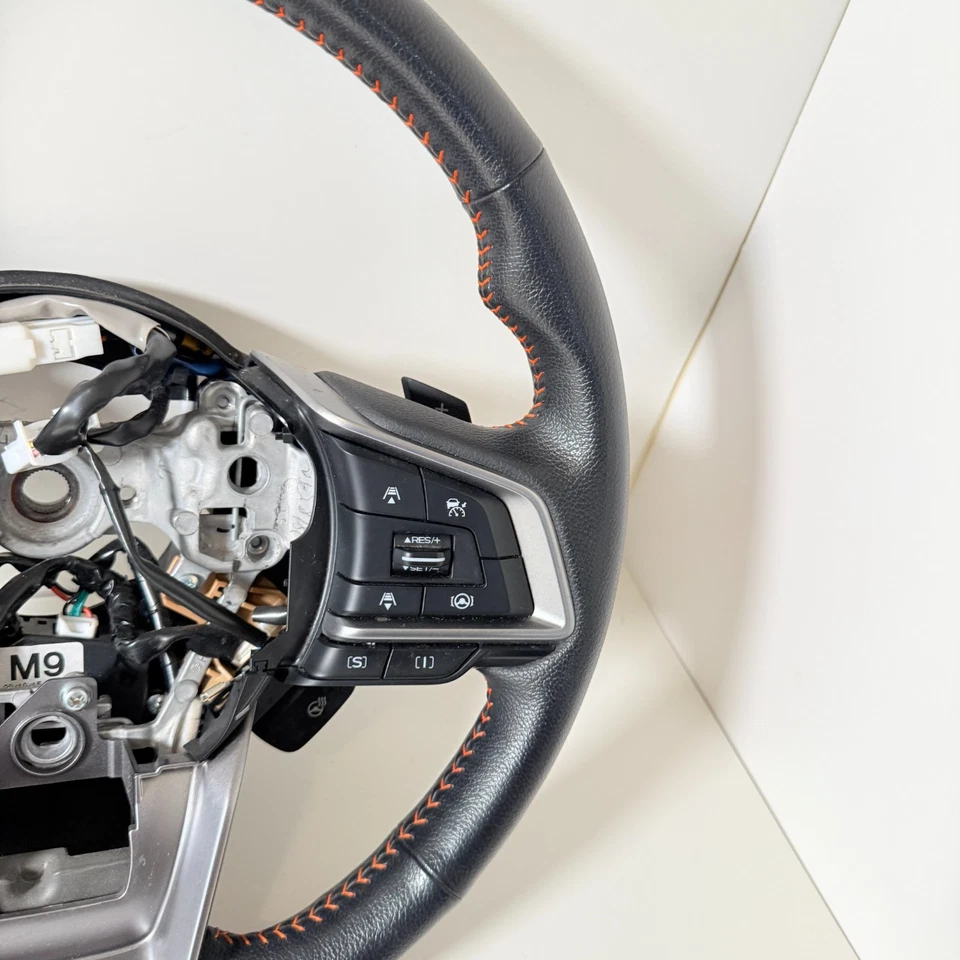 2021 SUBARU CROSSTREK BLACK LEATHER STEERING WHEEL OEM - Imagem 4 de 4