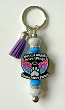 Pet Memorial Keychain Not All Angels Have Wings Some Have Paws