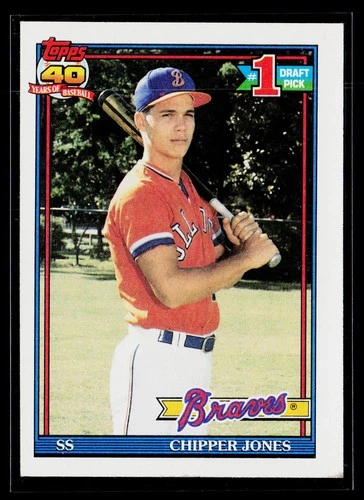 Chipper Jones 1991 Topps #333 Atlanta Braves Rookie
