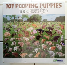101 Pooping Puppies  1000 Piece Jigsaw Puzzle Funwares NEW SEALED