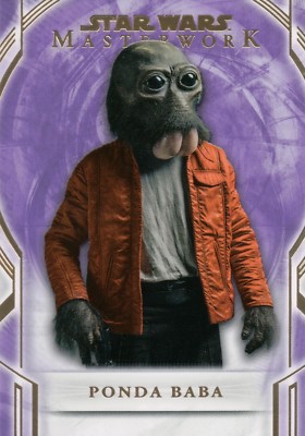 Star Wars Masterworks 2018, Ponda Baba Purple 54 Parallel Card #26/50