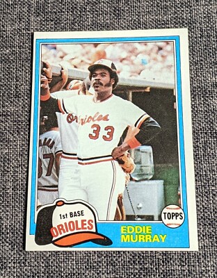 Eddie Murray 1981 Topps Baltimore Orioles #490 HOFer Sharp Corners!  