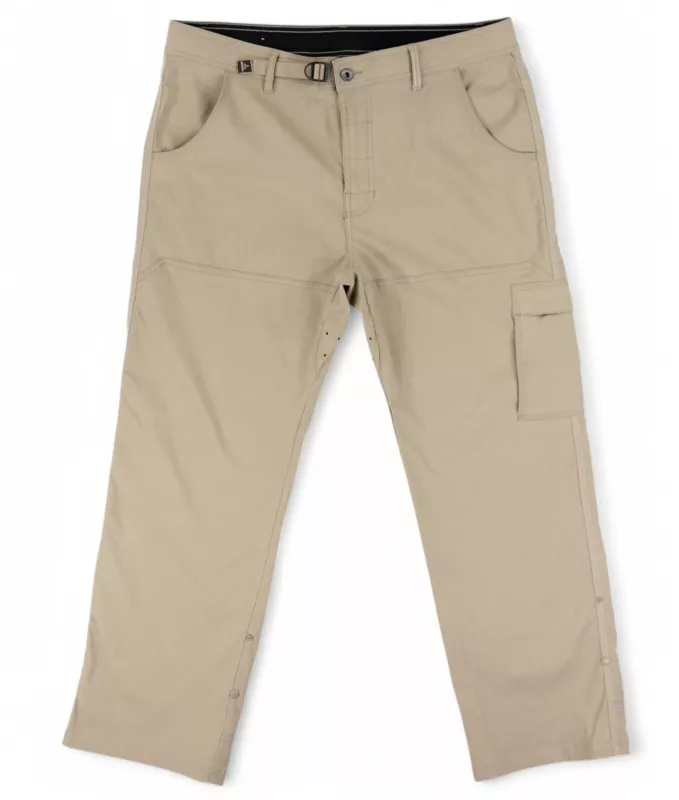 prana stretch zion belted flat front hiking tech pants